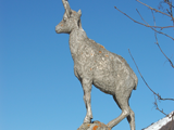 Mountain goat statue